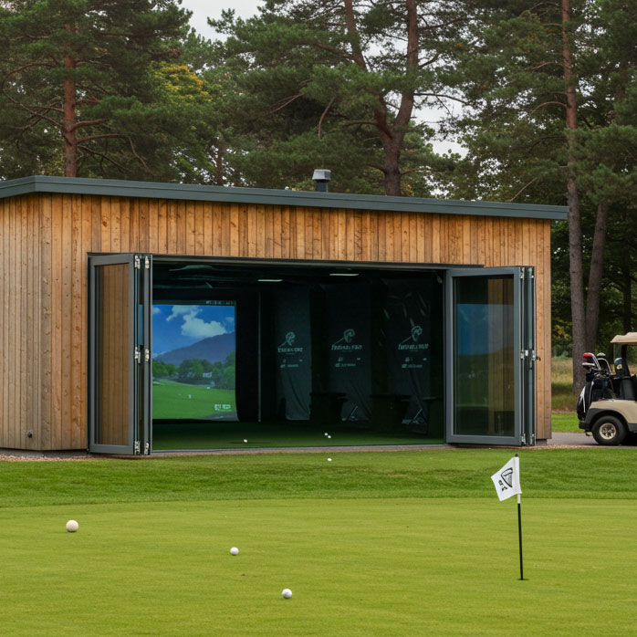 Qbic Space Garden room Golf Simulator