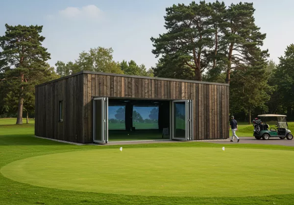 Golf Sim Building at Golf Course